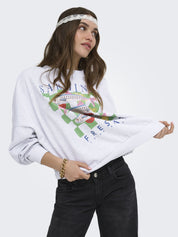 Sweatshirt ONLDEBORAH aus Baumwollmix