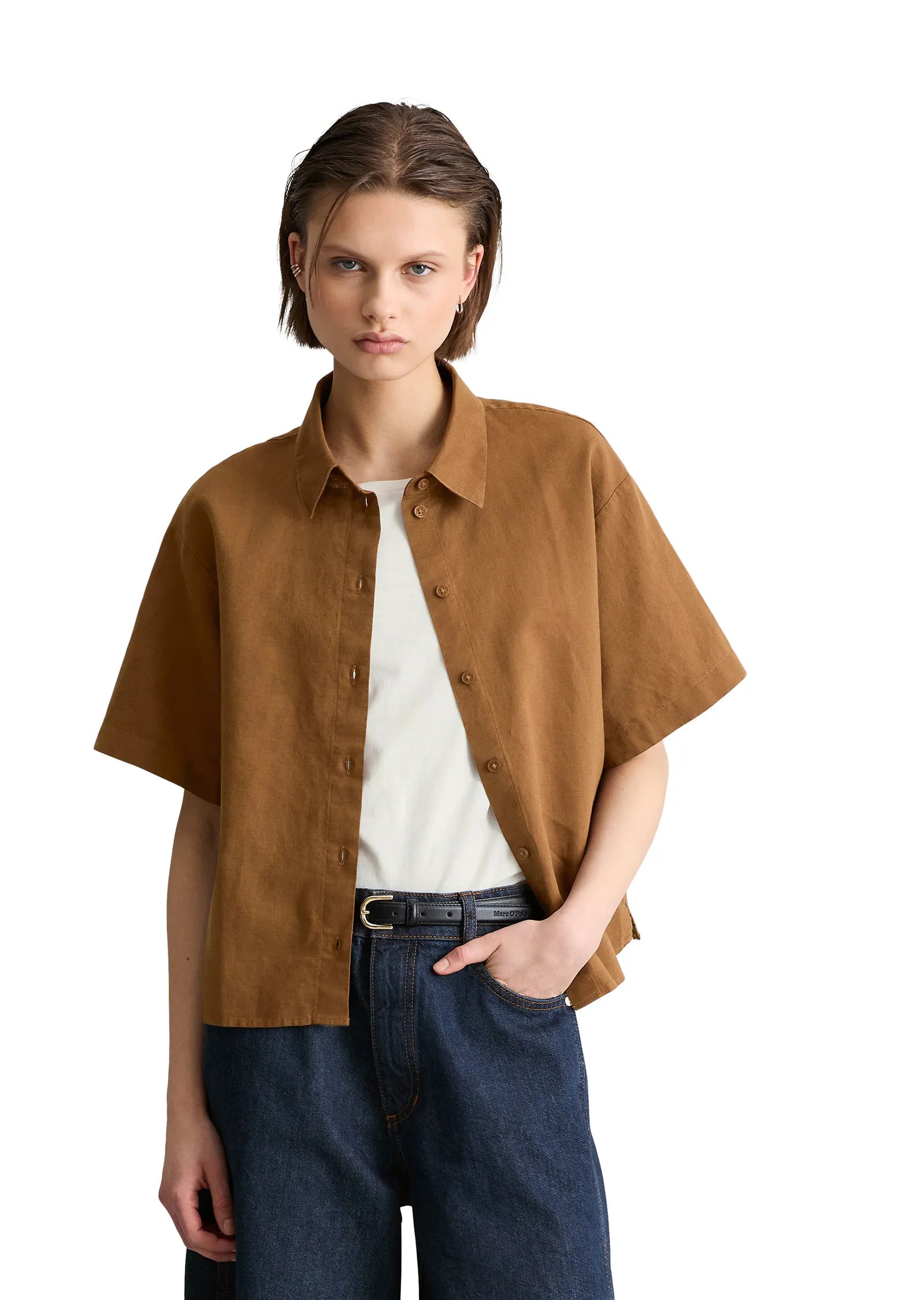 Leinenbluse Relaxed Fit