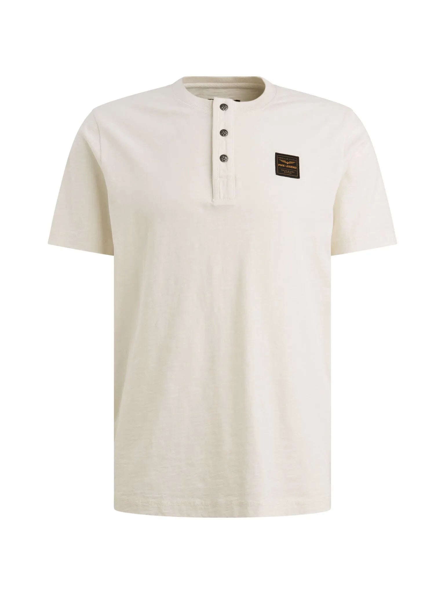 Henley-T-Shirt aus Bamwolle