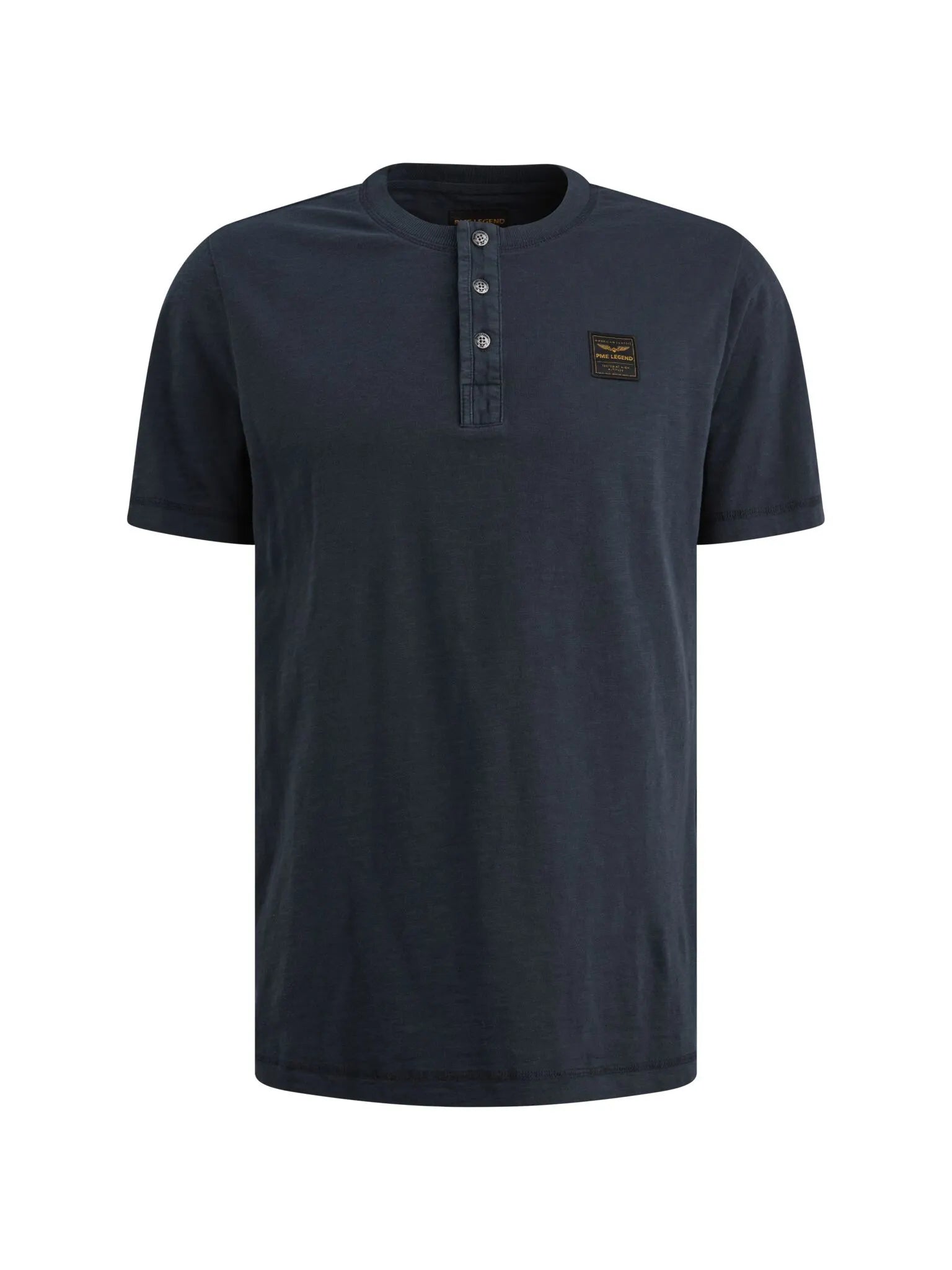 Henley-T-Shirt aus Bamwolle
