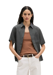 Leinenbluse Regular Fit