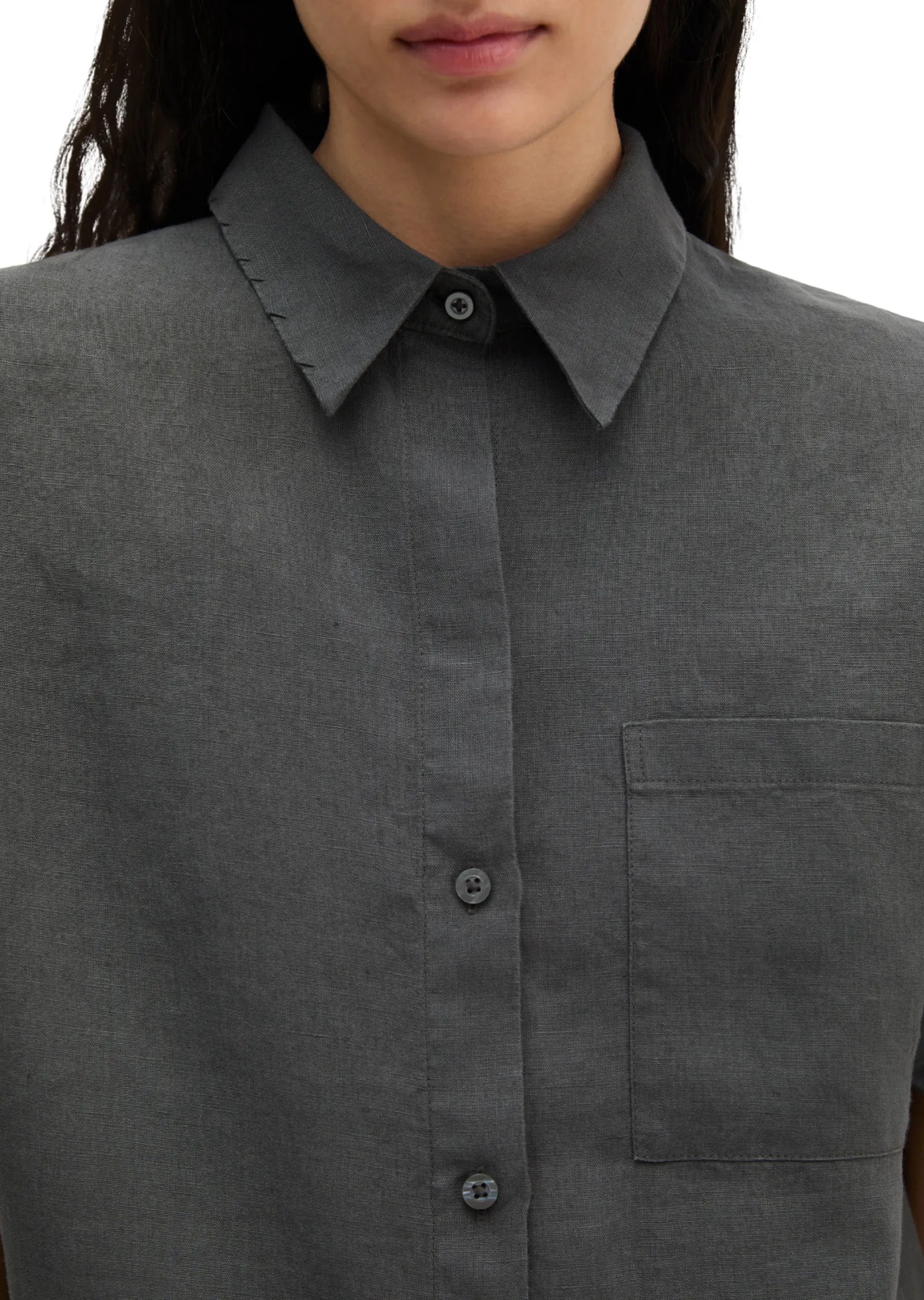 Leinenbluse Regular Fit