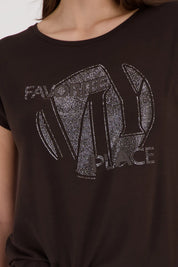 T-Shirt Regular Fit aus Viskosemix