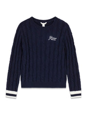 Strickpullover aus Baumwollmix