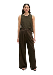 Bundfaltenhose Wide Leg
