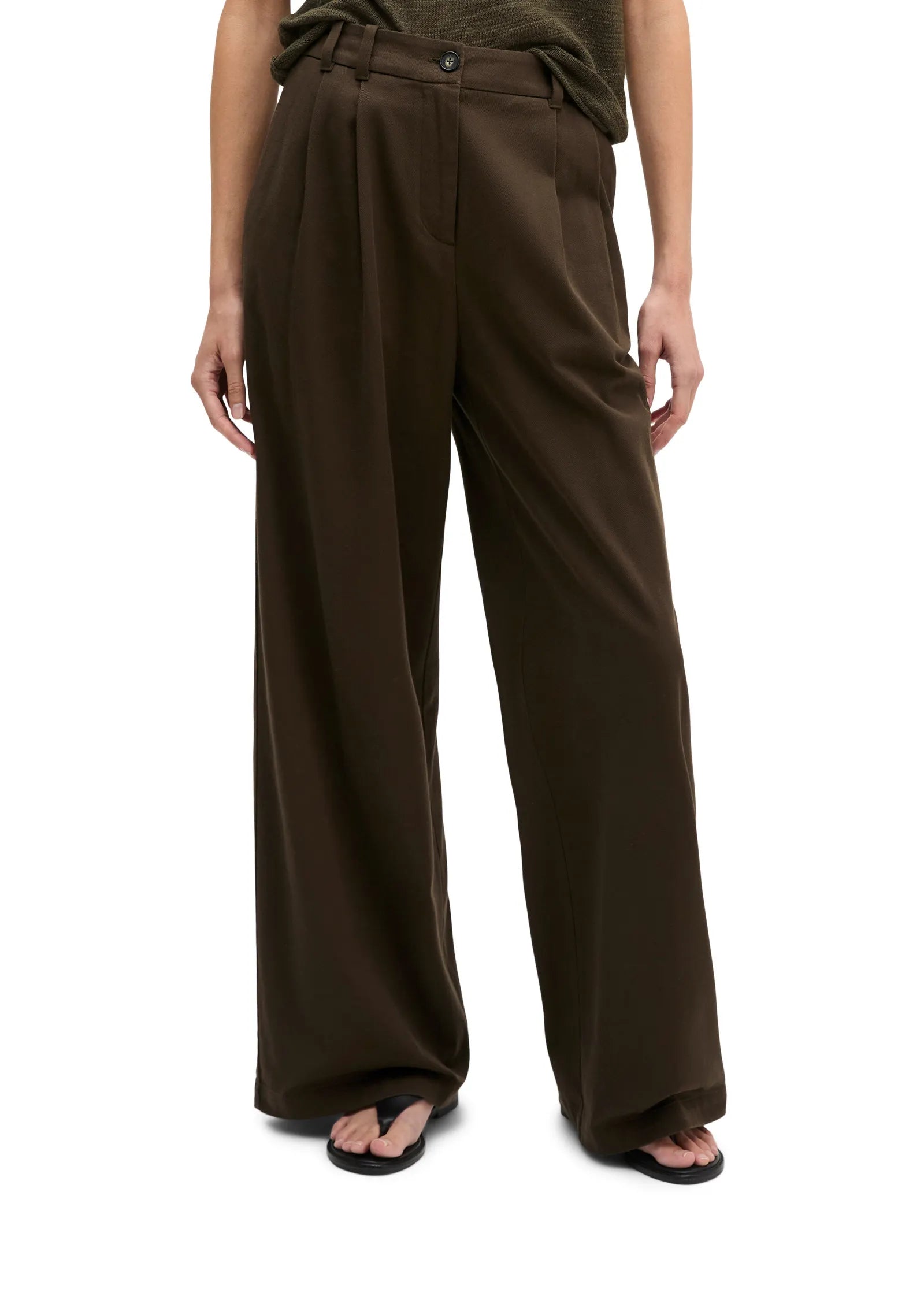 Bundfaltenhose Wide Leg