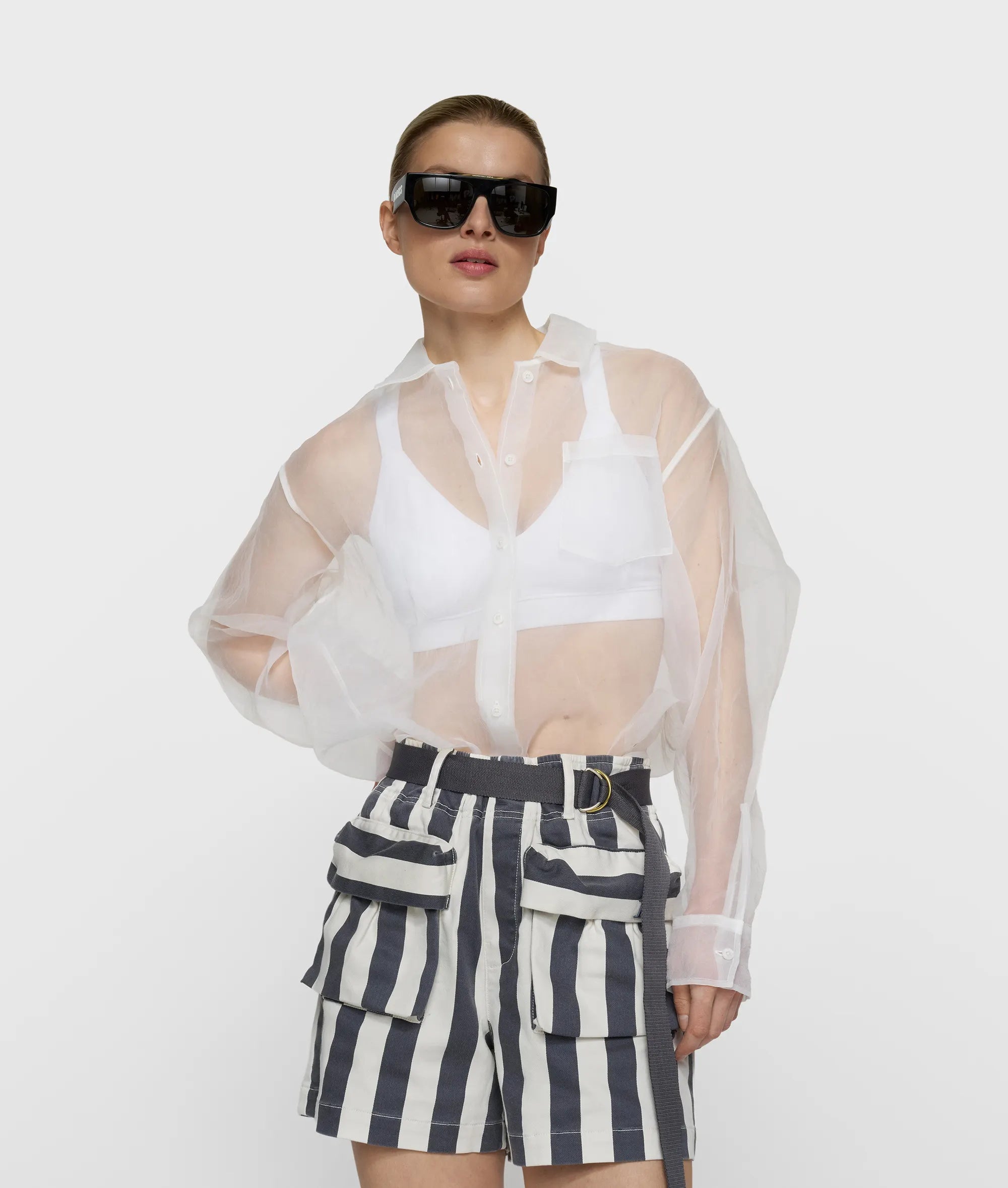 Bluse transparent Relaxed Fit