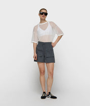 Mesh-T-Shirt transparent