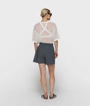 Mesh-T-Shirt transparent