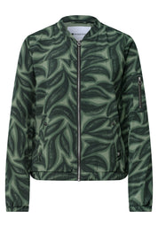Blouson mit Zipper und Print