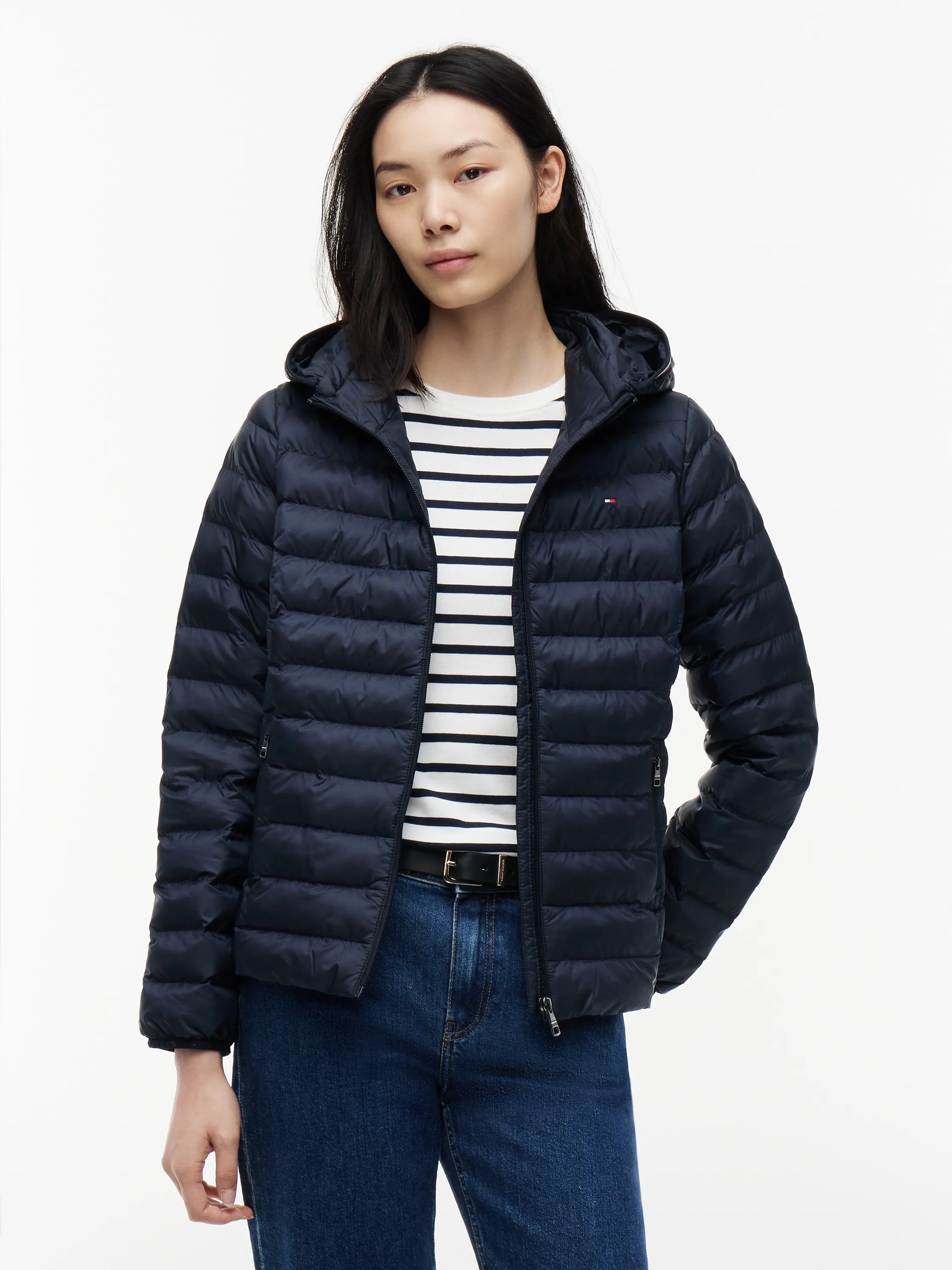 Steppjacke mit Kapuze