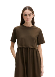 T-Shirt-Kleid Midi aus Baumwolle