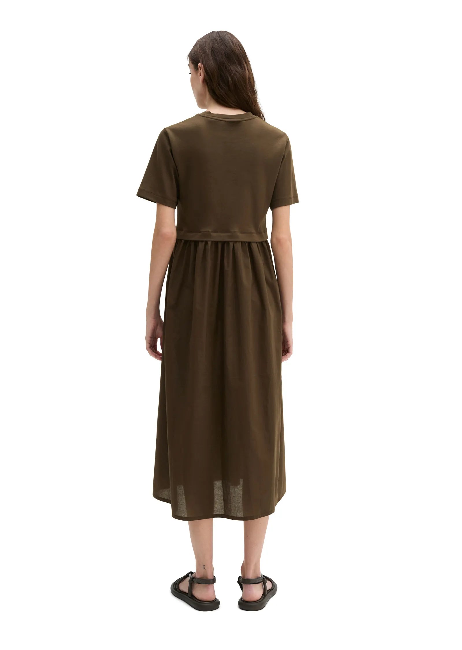 T-Shirt-Kleid Midi aus Baumwolle