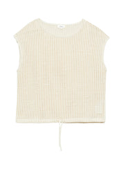 Strick-.T-Shirt mit Rundhalsausschnitt