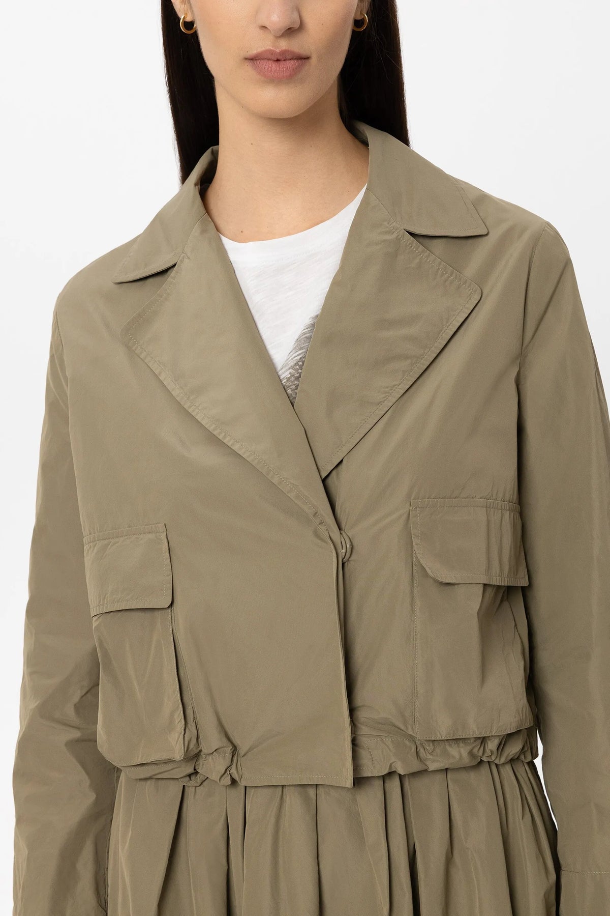 Blouson mit Reverskragen