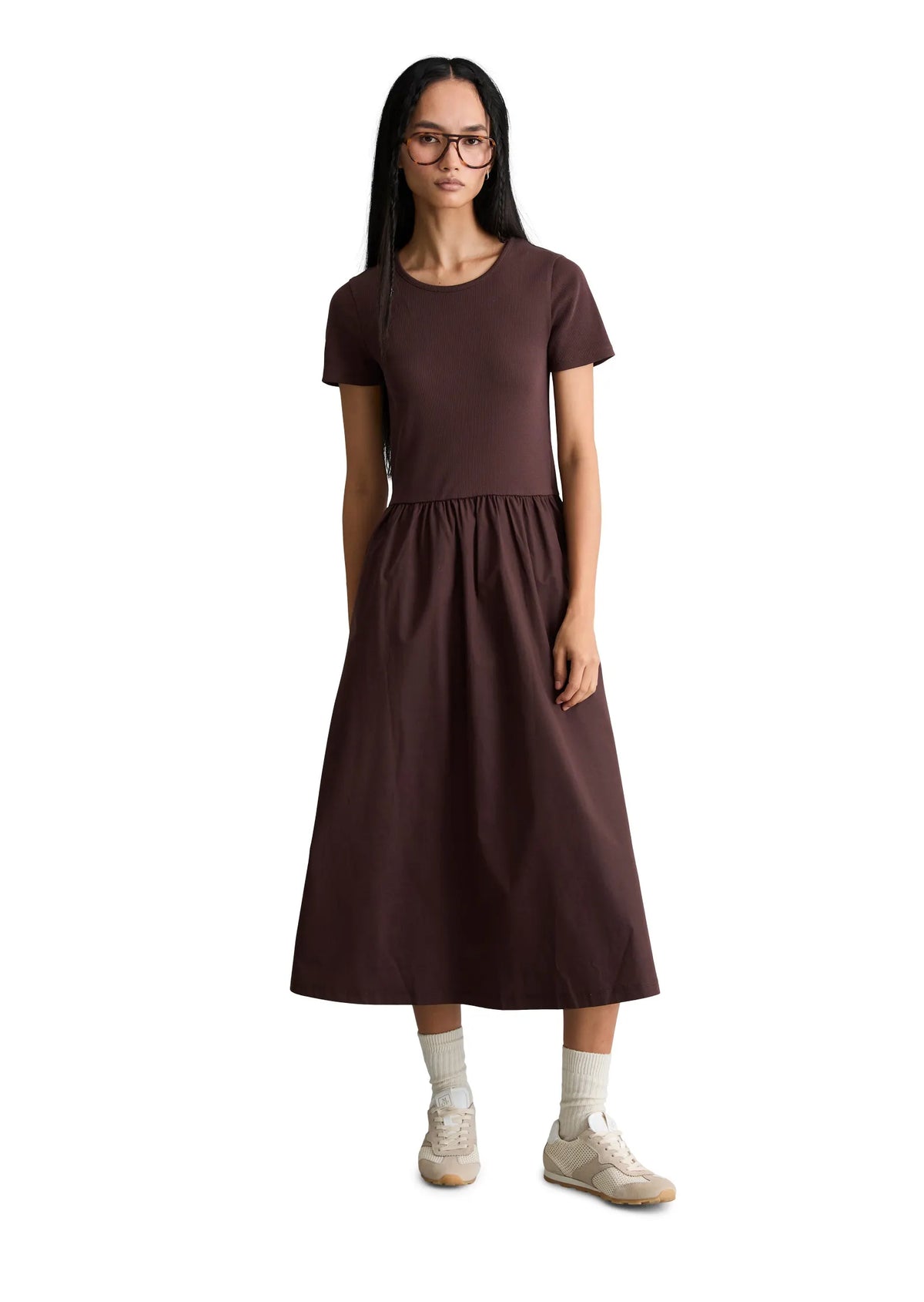 Jerseykleid Midi Slim Fit