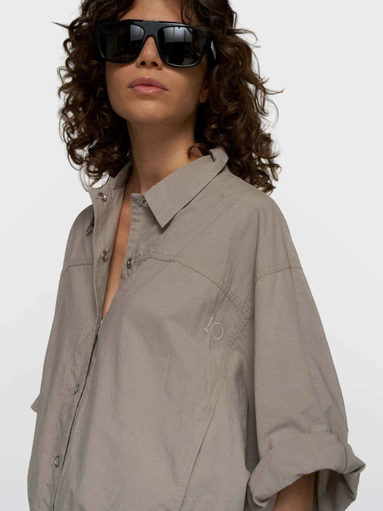 Bluse oversized aus Baumwolle