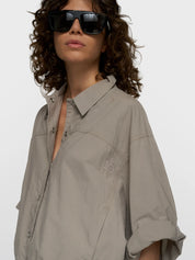 Bluse oversized aus Baumwolle