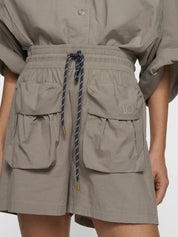 crinkle utility shorts