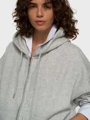Sweatshirtjacke aus Baumwollmix