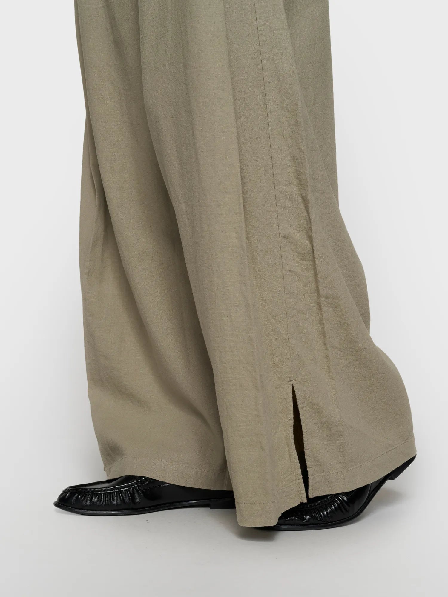 Leinenhose Wide Leg