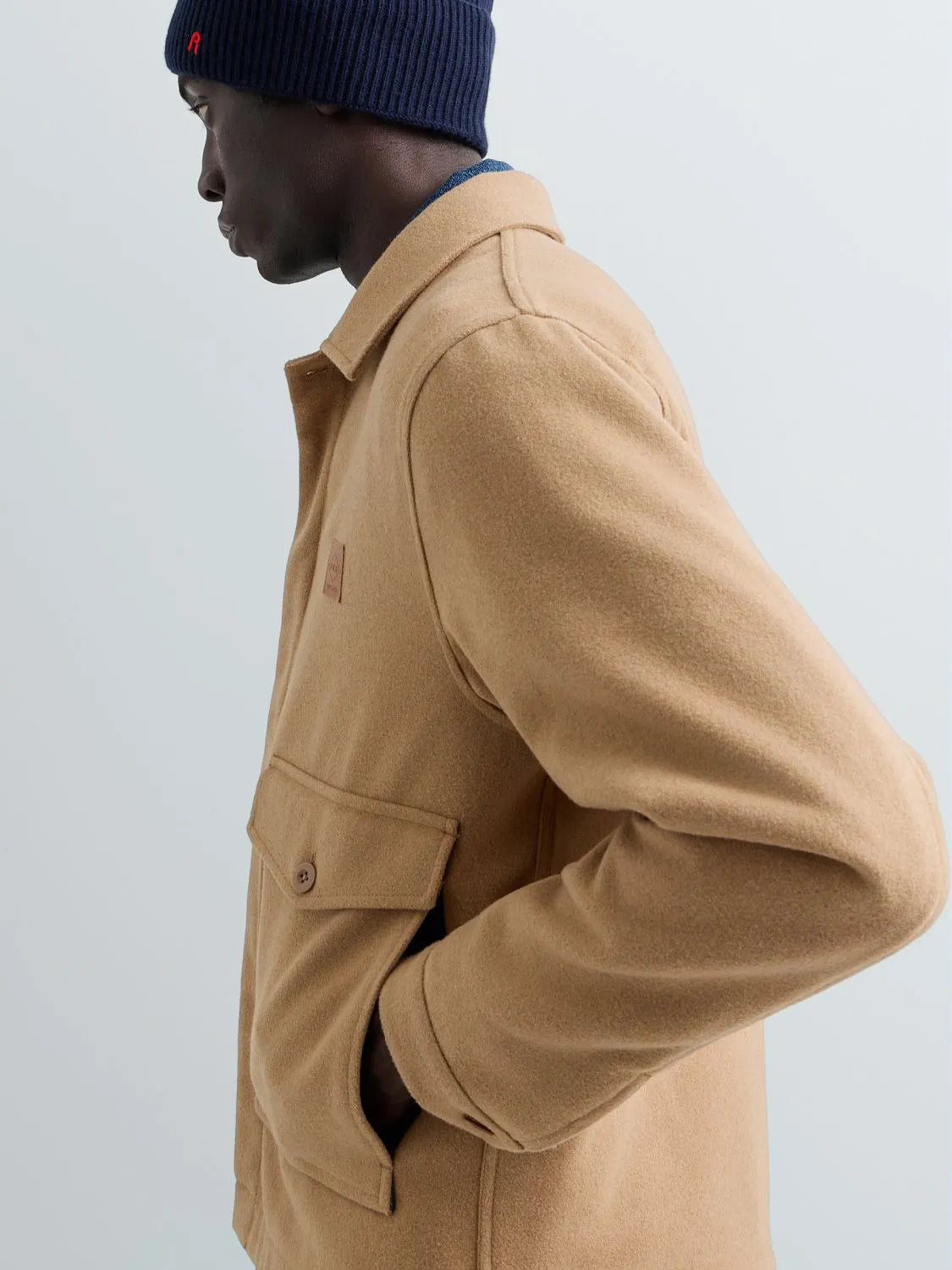 Overshirt aus Wollmix