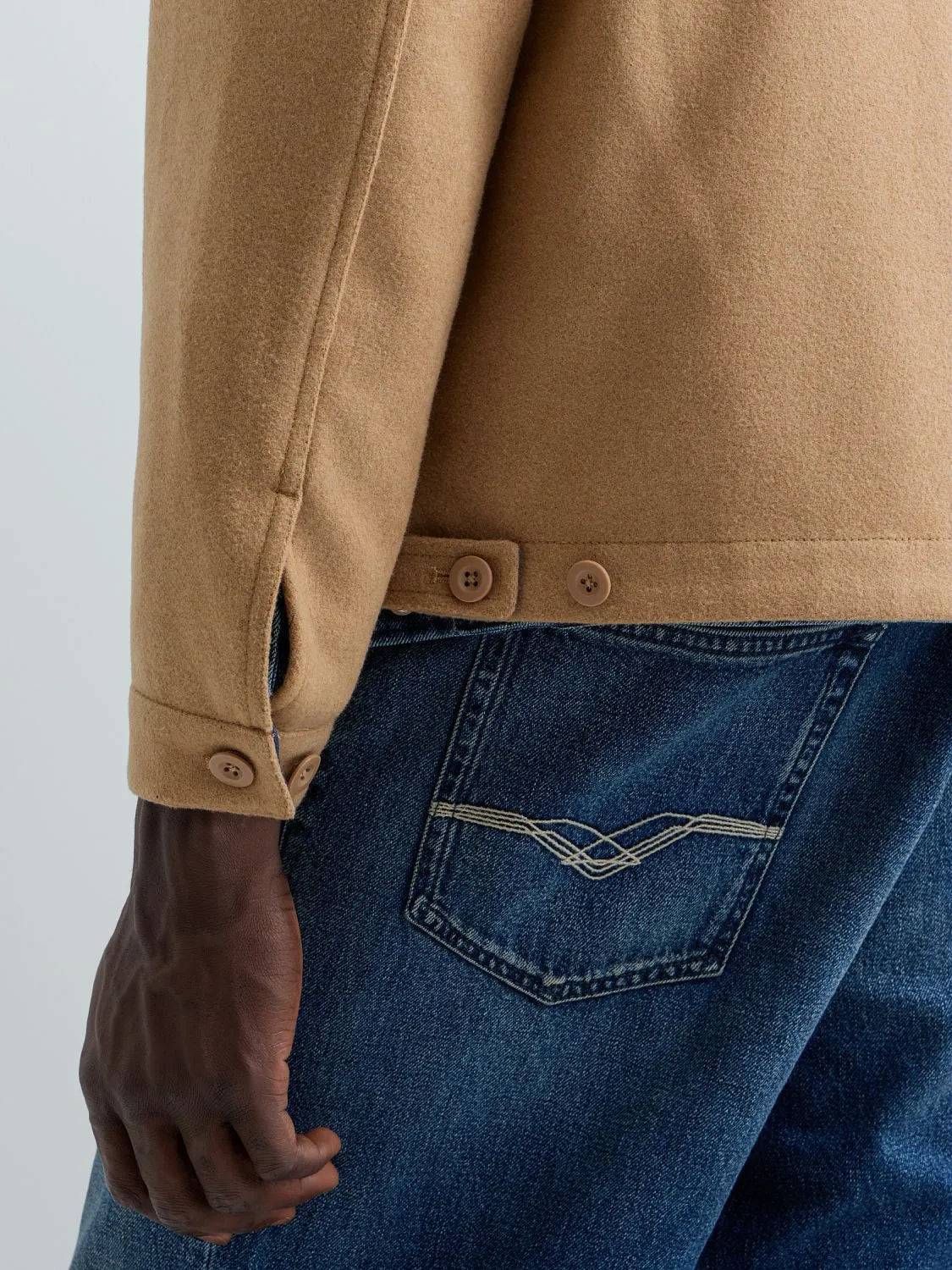 Overshirt aus Wollmix