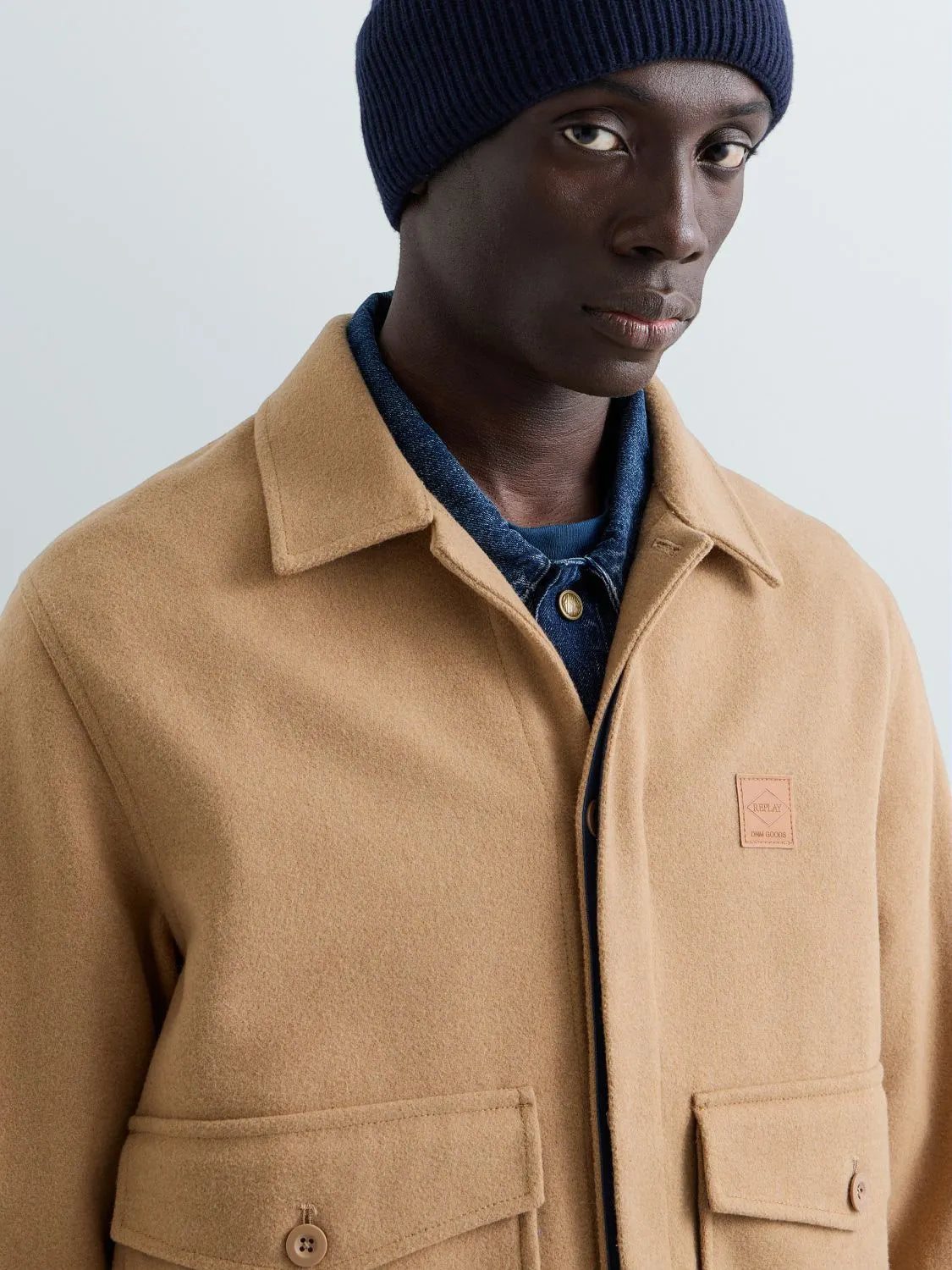 Overshirt aus Wollmix