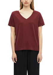 T-Shirt aus Leinenmix