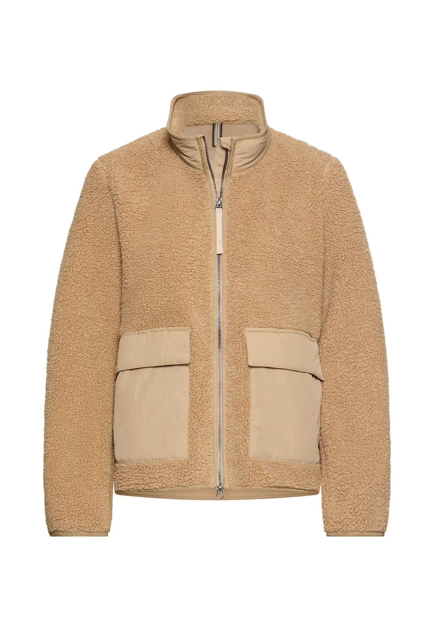 Teddy-Jacke mit Stehkragen