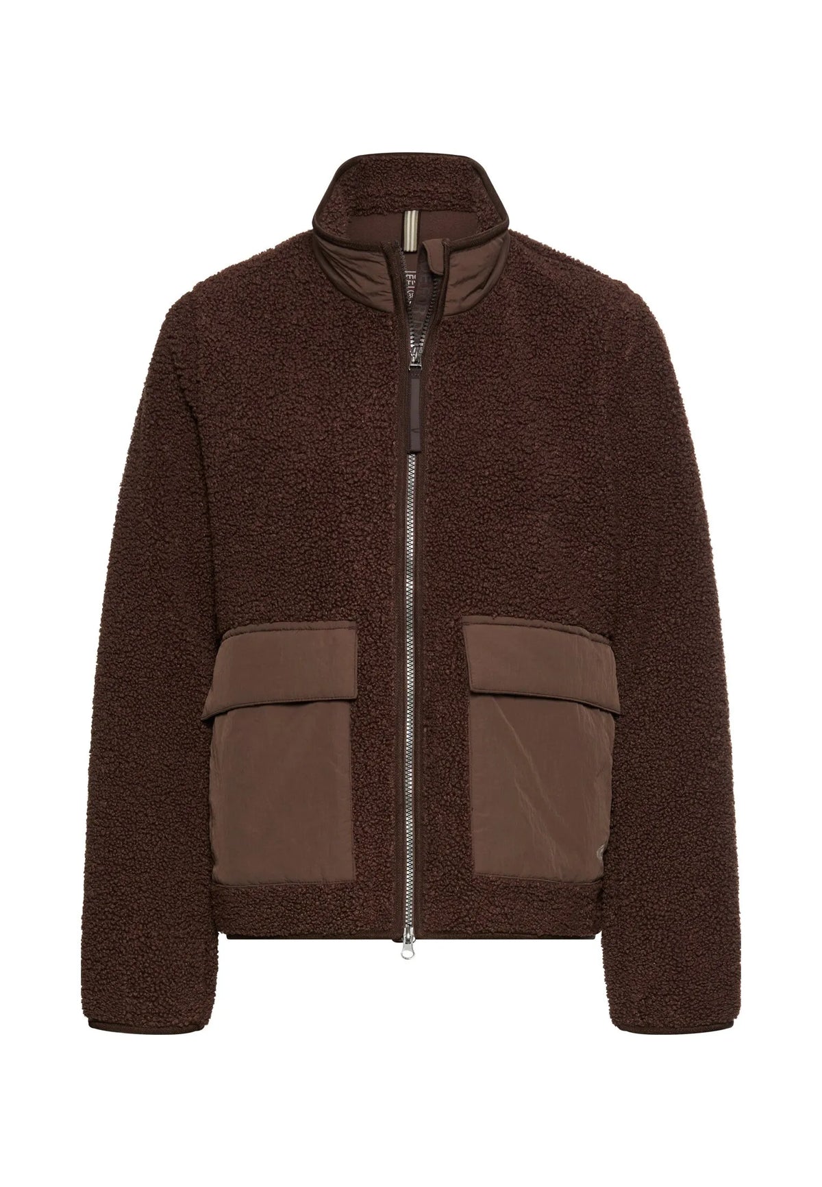 Teddy-Jacke mit Stehkragen
