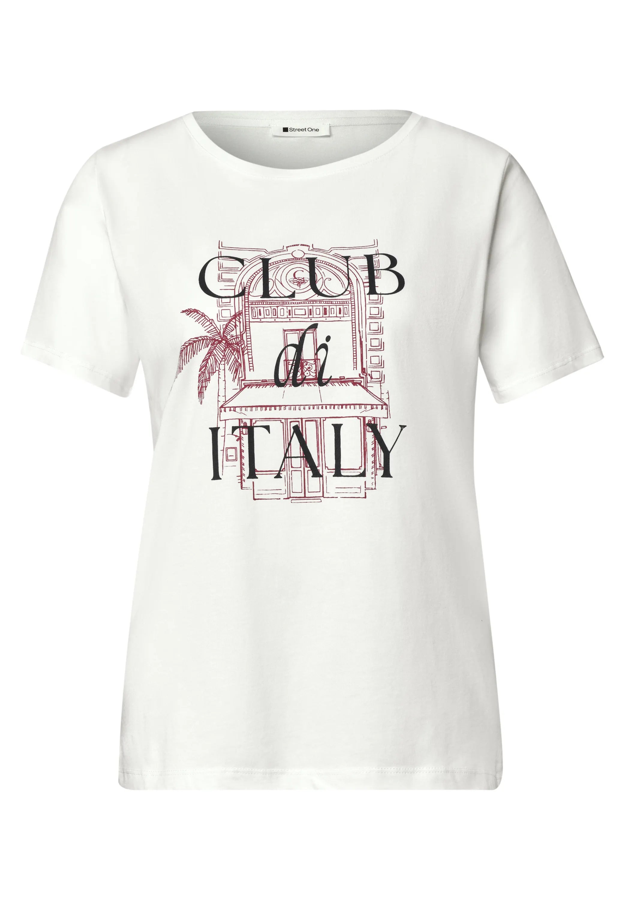T-Shirt aus Modal-, Baumwollmix