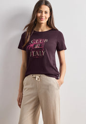 T-Shirt aus Modal-, Baumwollmix