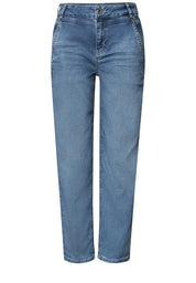 High Waist Barrel Leg Jeans im Loose Fit