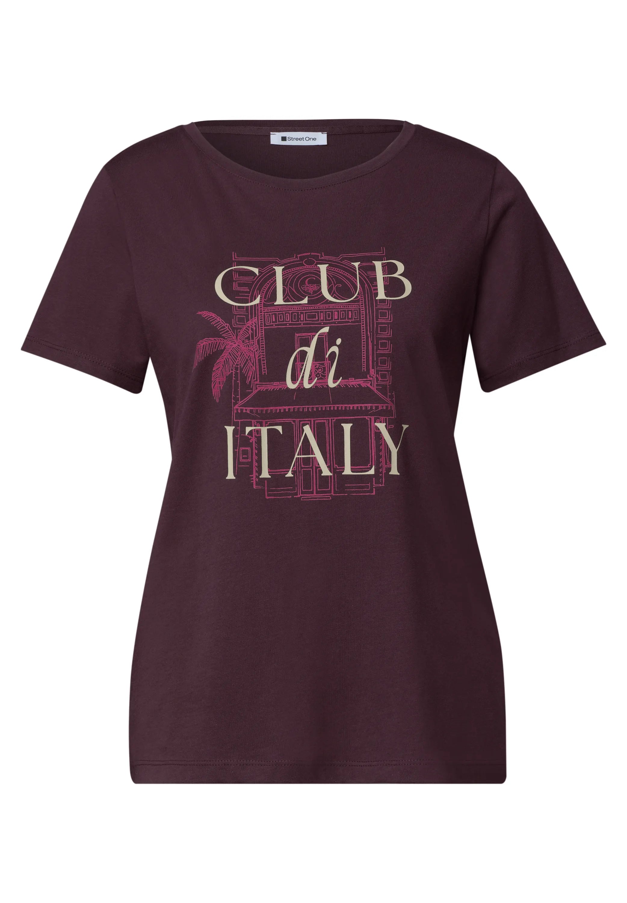 T-Shirt aus Modal-, Baumwollmix