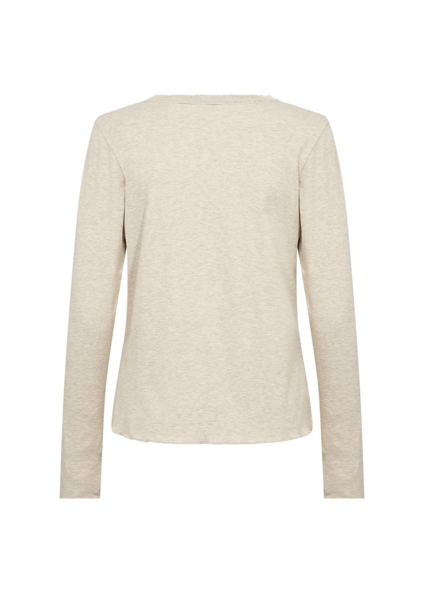 Ripp-Langarmshirt aus Baumwollmix