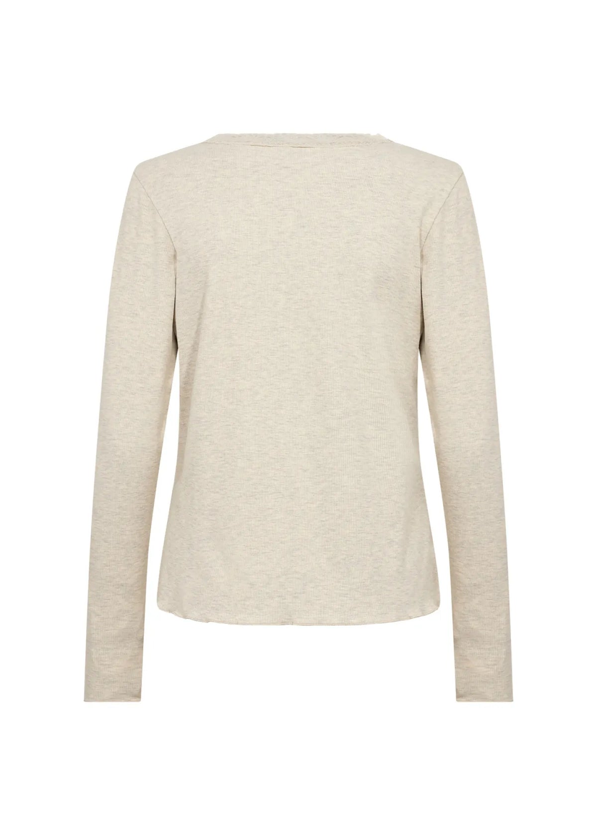 Ripp-Langarmshirt aus Baumwollmix