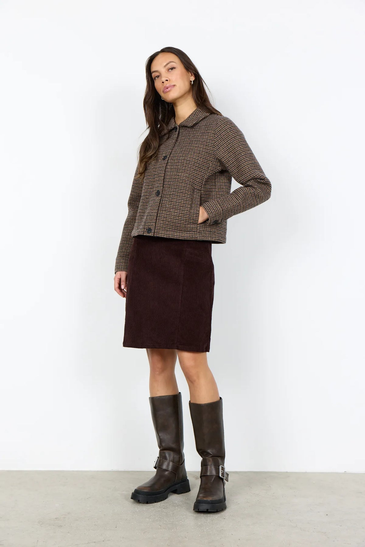 Jacke HASTI mit Hahnentrittmuster