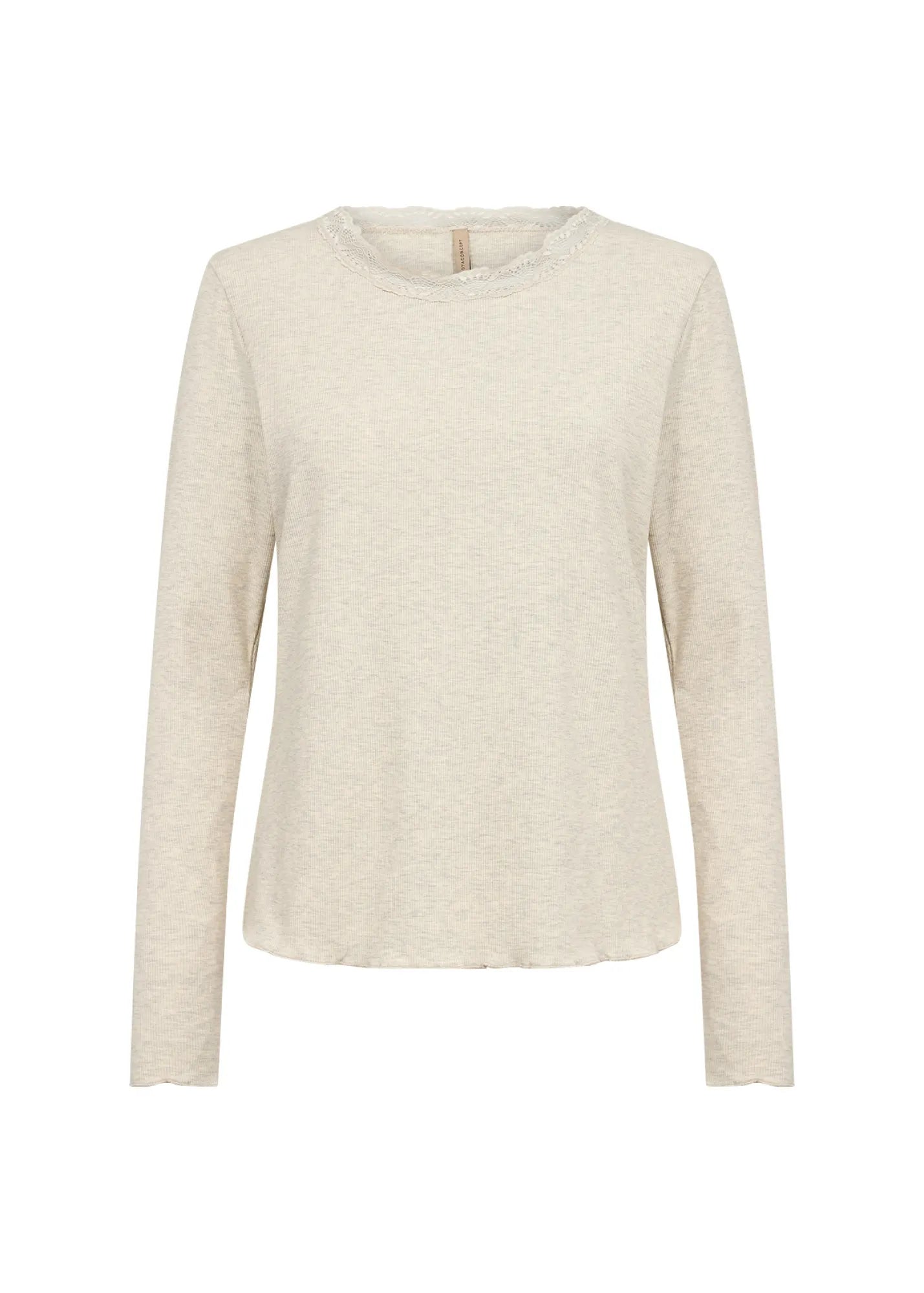 Ripp-Langarmshirt aus Baumwollmix
