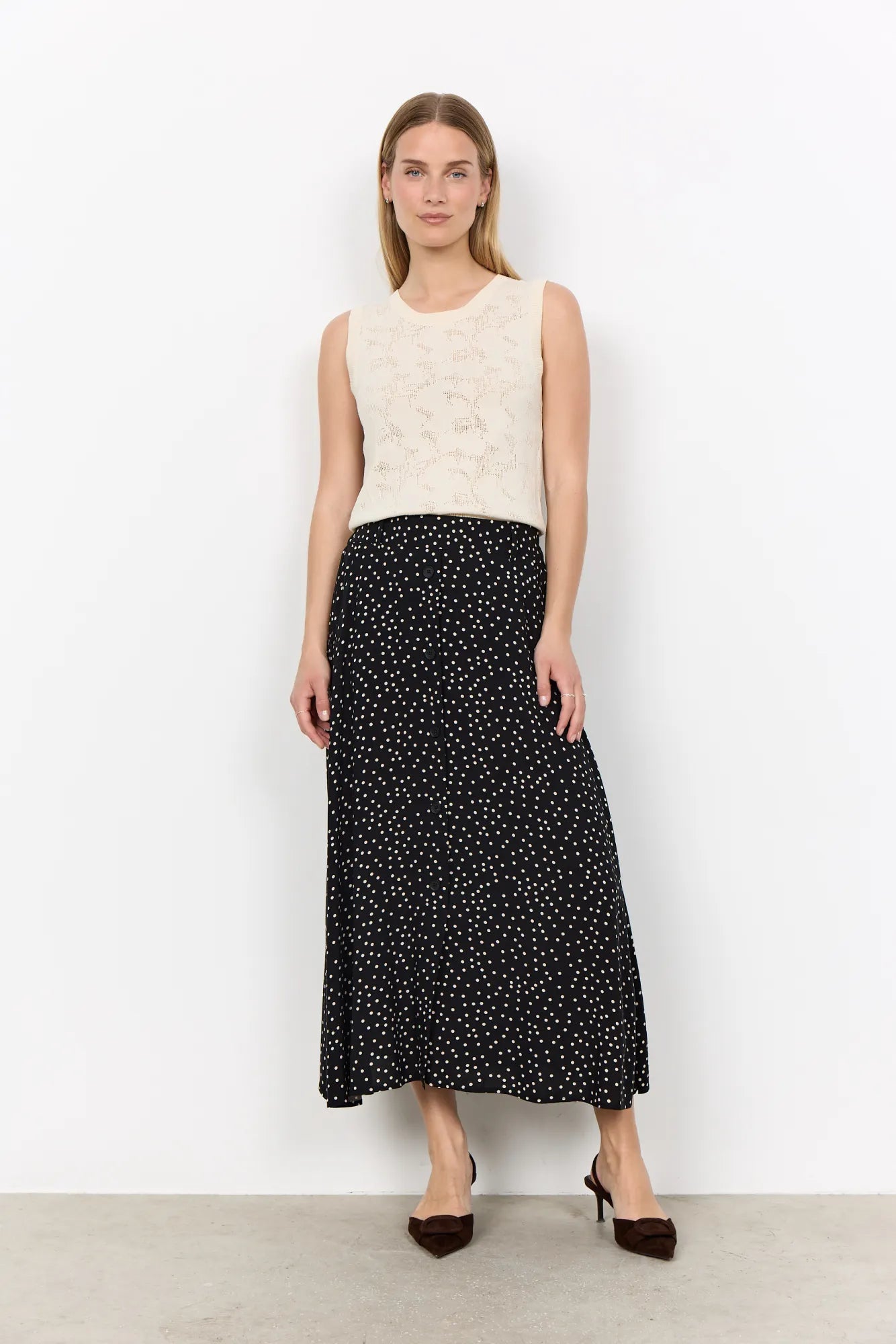 Rock GILDA Maxi aus Viskose