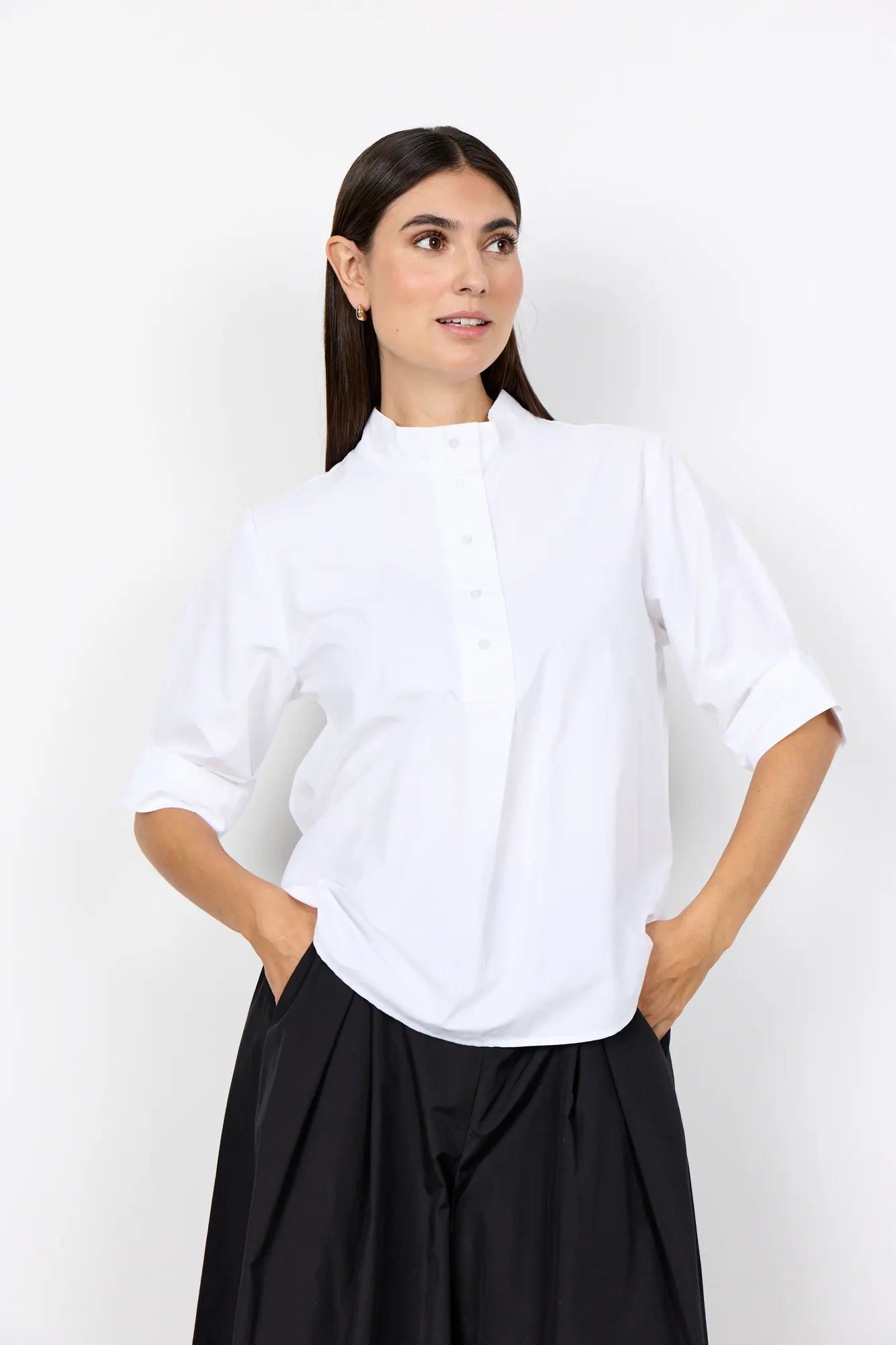 Bluse NETTI mit Stehkragen