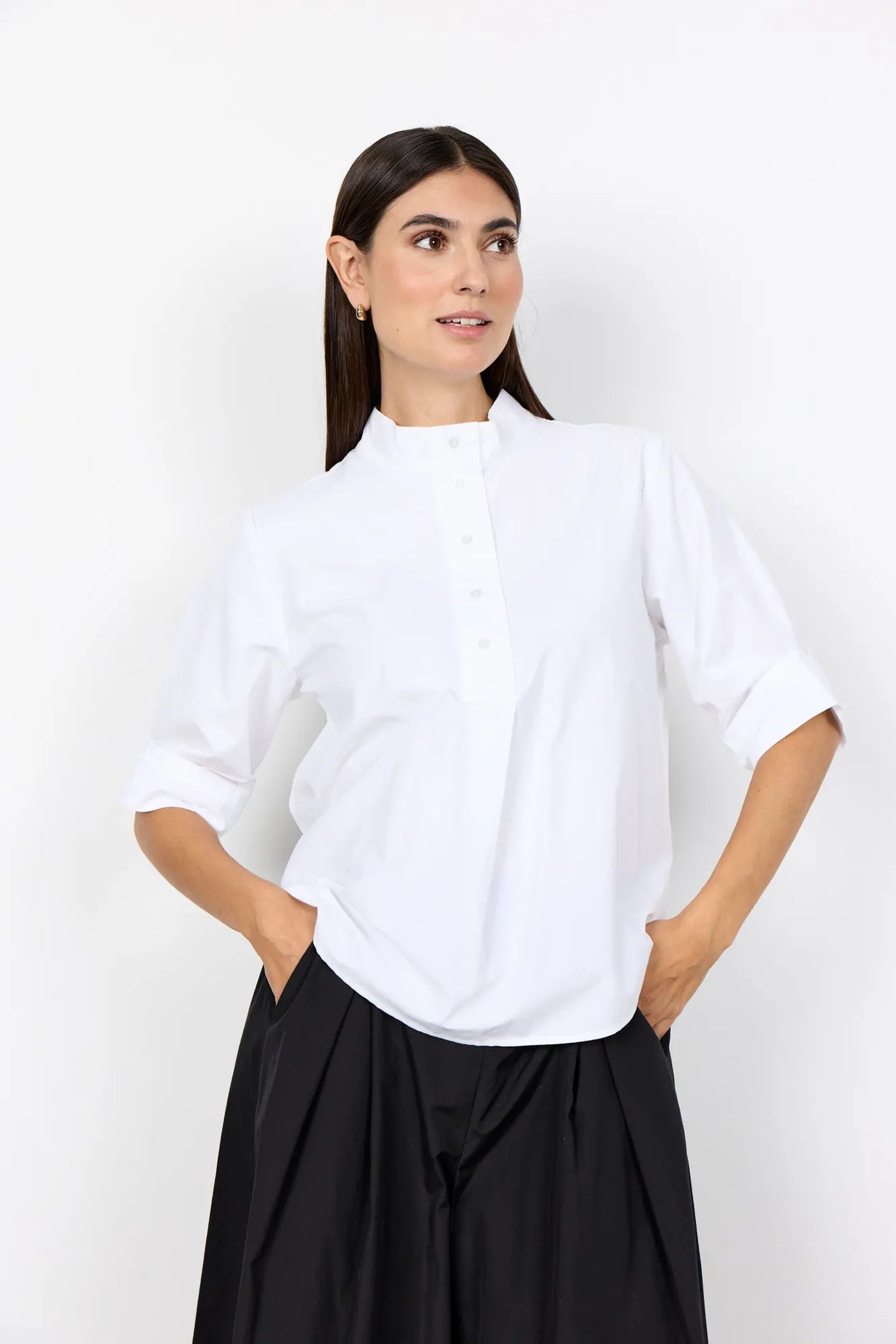 Bluse NETTI mit Stehkragen