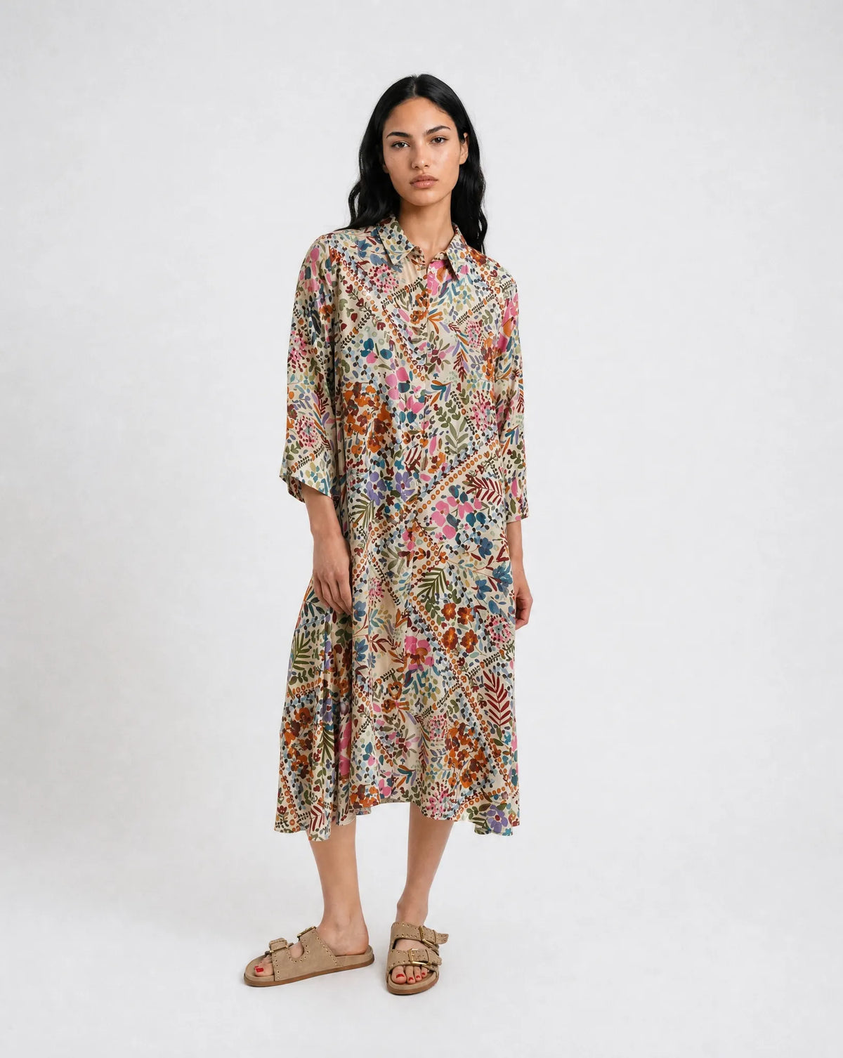 Hemdblusenkleid Midi