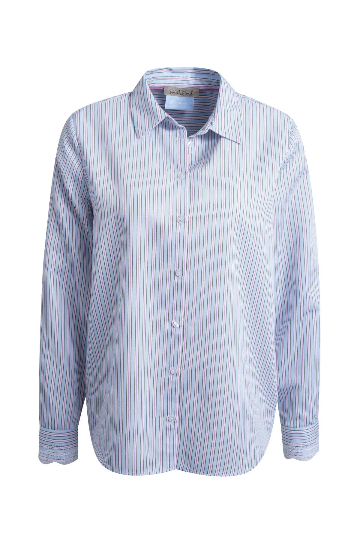 Bluse gestreift aus Baumwolle
