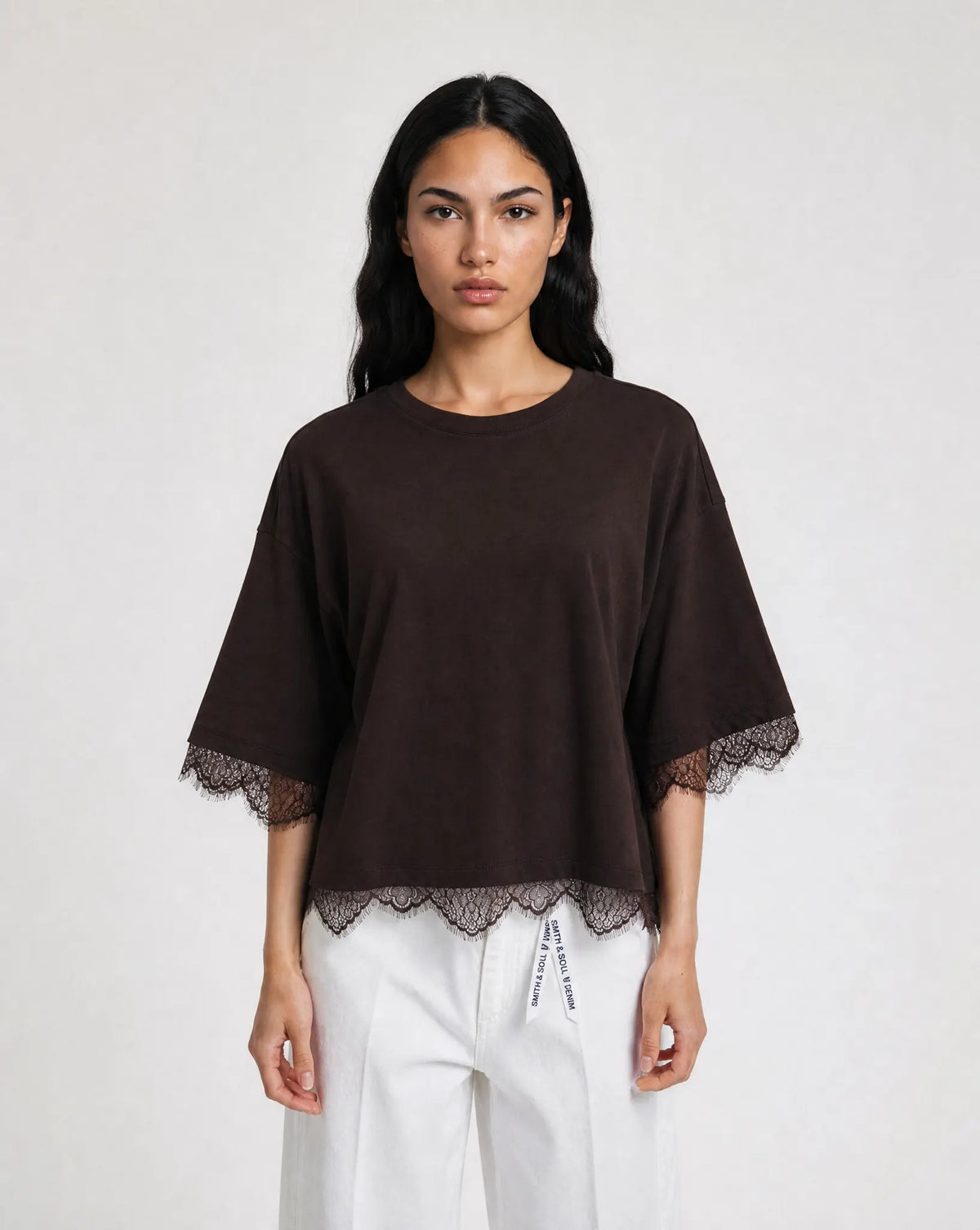 T-Shirt mit Spitze