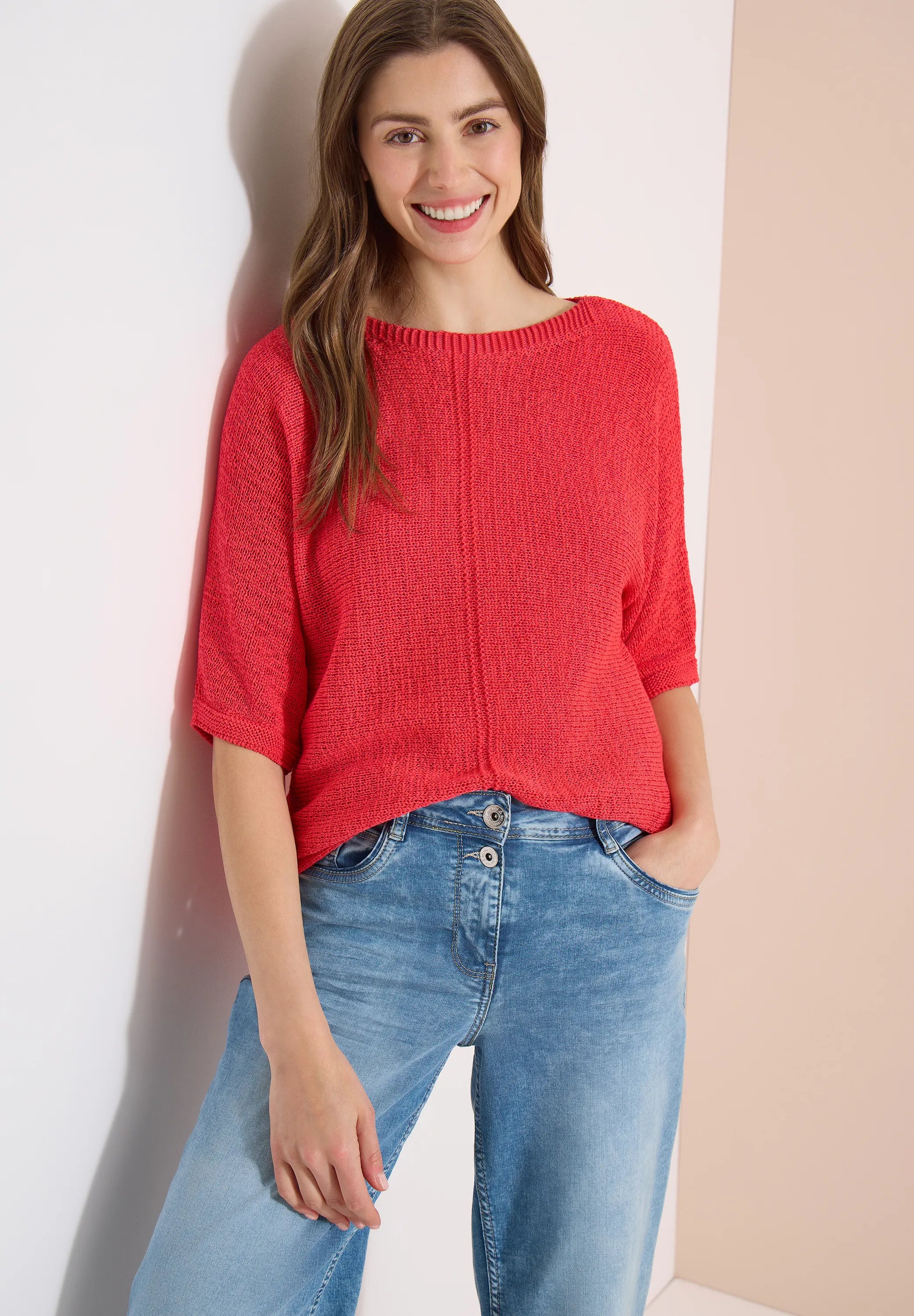 Dolman-Pullover aus Baumwollmix