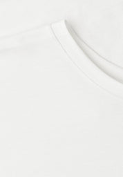 T-Shirt aus Baumwollmix mit Spitze