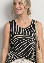 Top Regular Fit aus Viskose