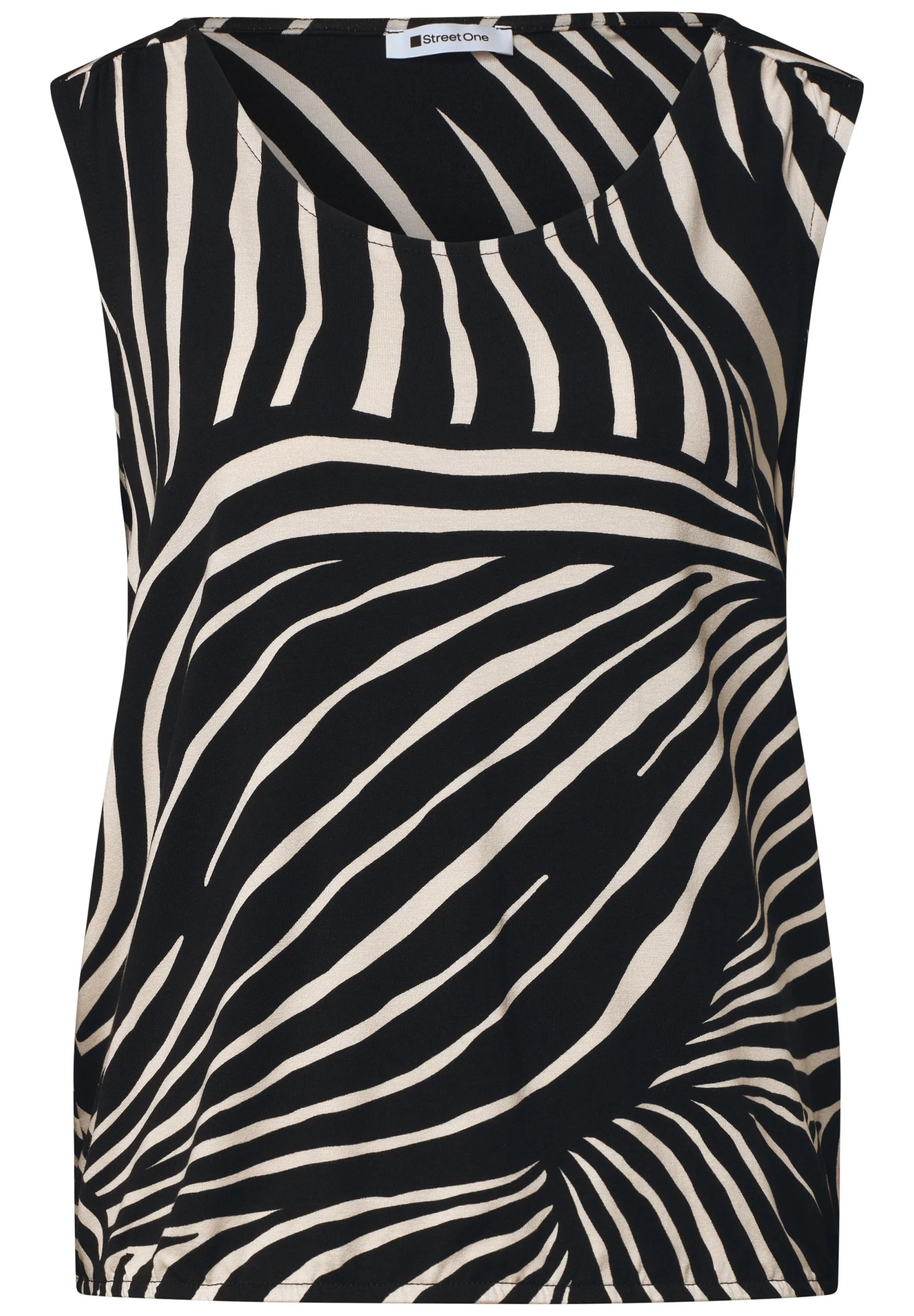 Top Regular Fit aus Viskose