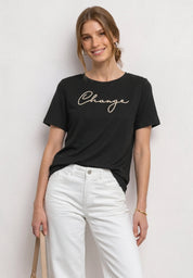 T-Shirt aus Modalmix